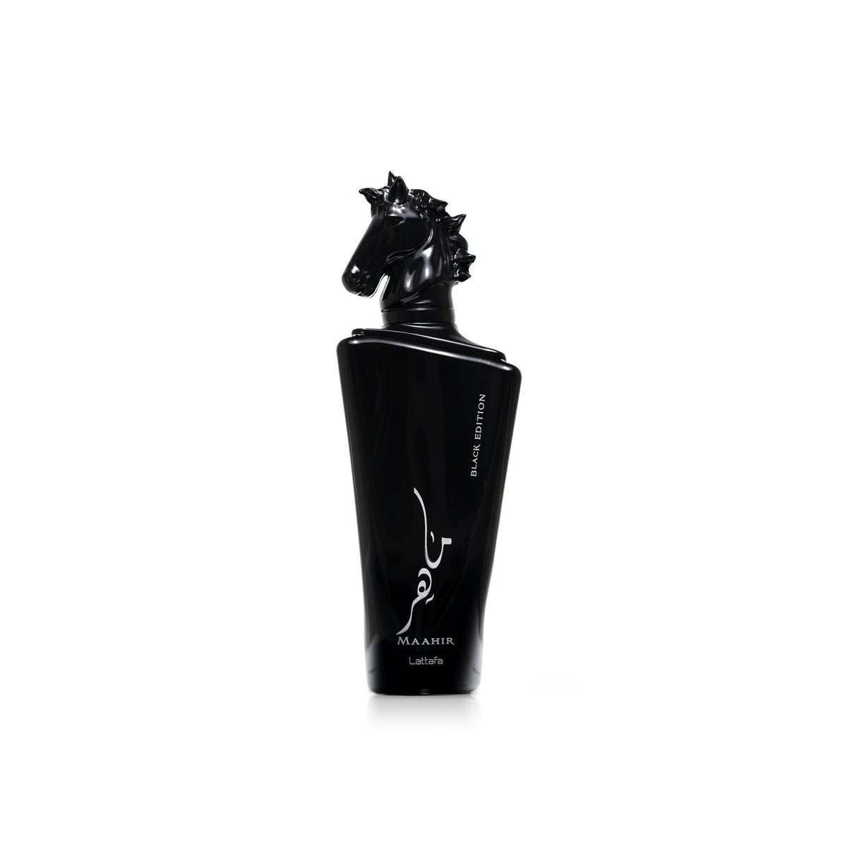 Lattafa Maahir Black rauchig-würziger Duft mit Leder, Oud und Amber