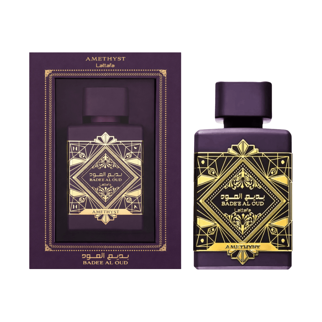 Lattafa Badee Al Oud Amethyst orientalischer Oud Duft mit Jasmin und Vanille