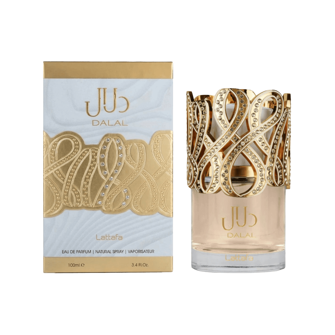 Lattafa Dalal floral-fruchtiger Gourmand mit Jasmin, Ylang-Ylang und Moschus