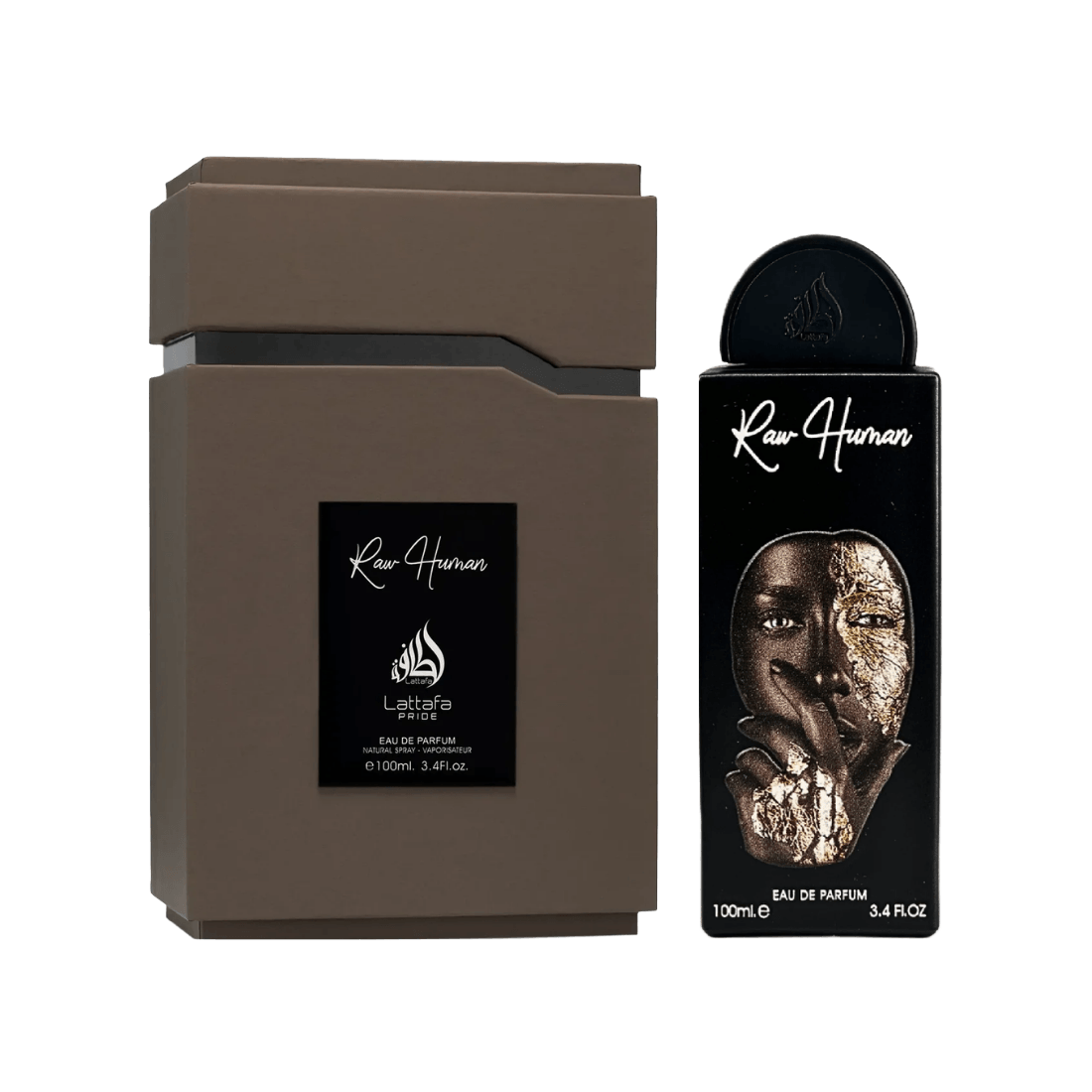 Lattafa Pride Raw Human ledrig-fruchtiger Unisex-Duft mit Osmanthus und Harzen