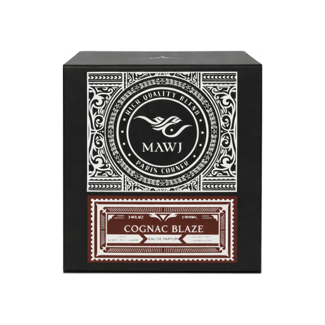 Paris Corner Mawj Cognac Blaze Abendduft mit holziger Tiefe und Likörwärme
