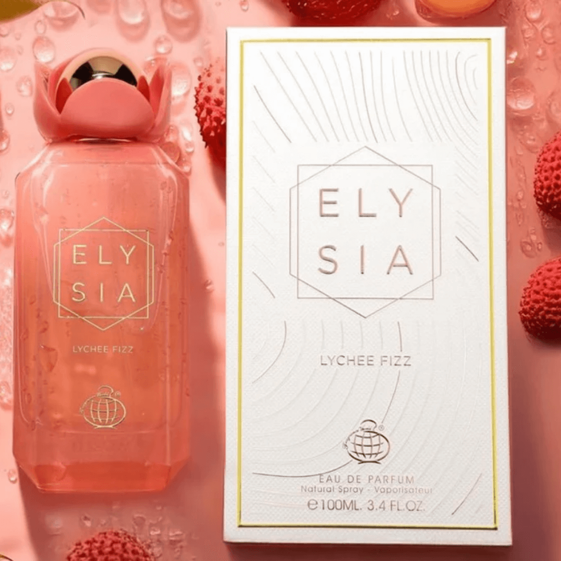 Fragrance World Elysia Lychee Fizz Unisex-Duft mit Litschi und Moschus