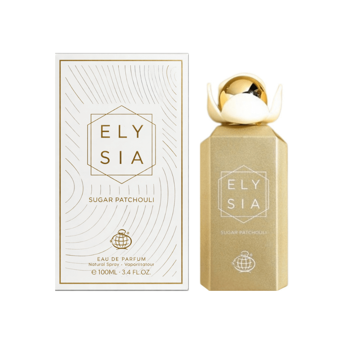 Fragrance World Elysia Sugar Patchouli süßer Abendduft mit Crème brûlée und Oud