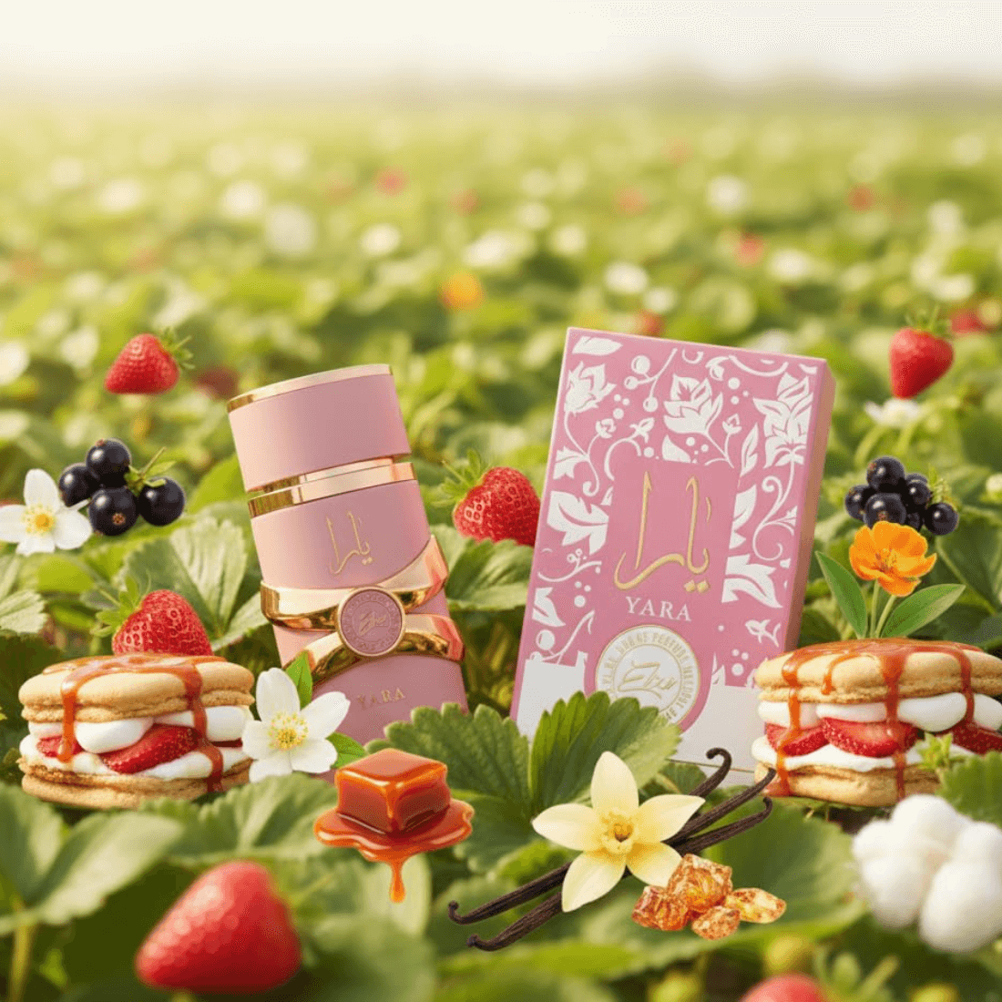 Lattafa Yara Elixir arabisches Parfum mit Erdbeere, Karamell und Moschus