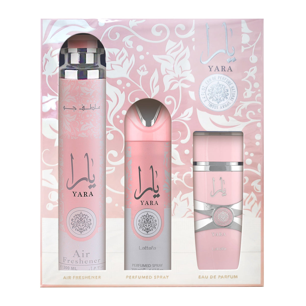 Lattafa Yara 3-Piece Gift Set arabisches Geschenkset mit süßer Signatur