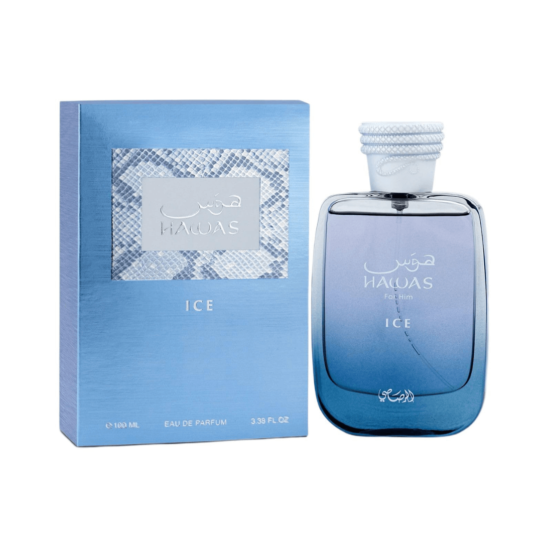 Rasasi Hawas Ice aquatischer Herrenduft mit Pflaume, Kardamom und Moschus