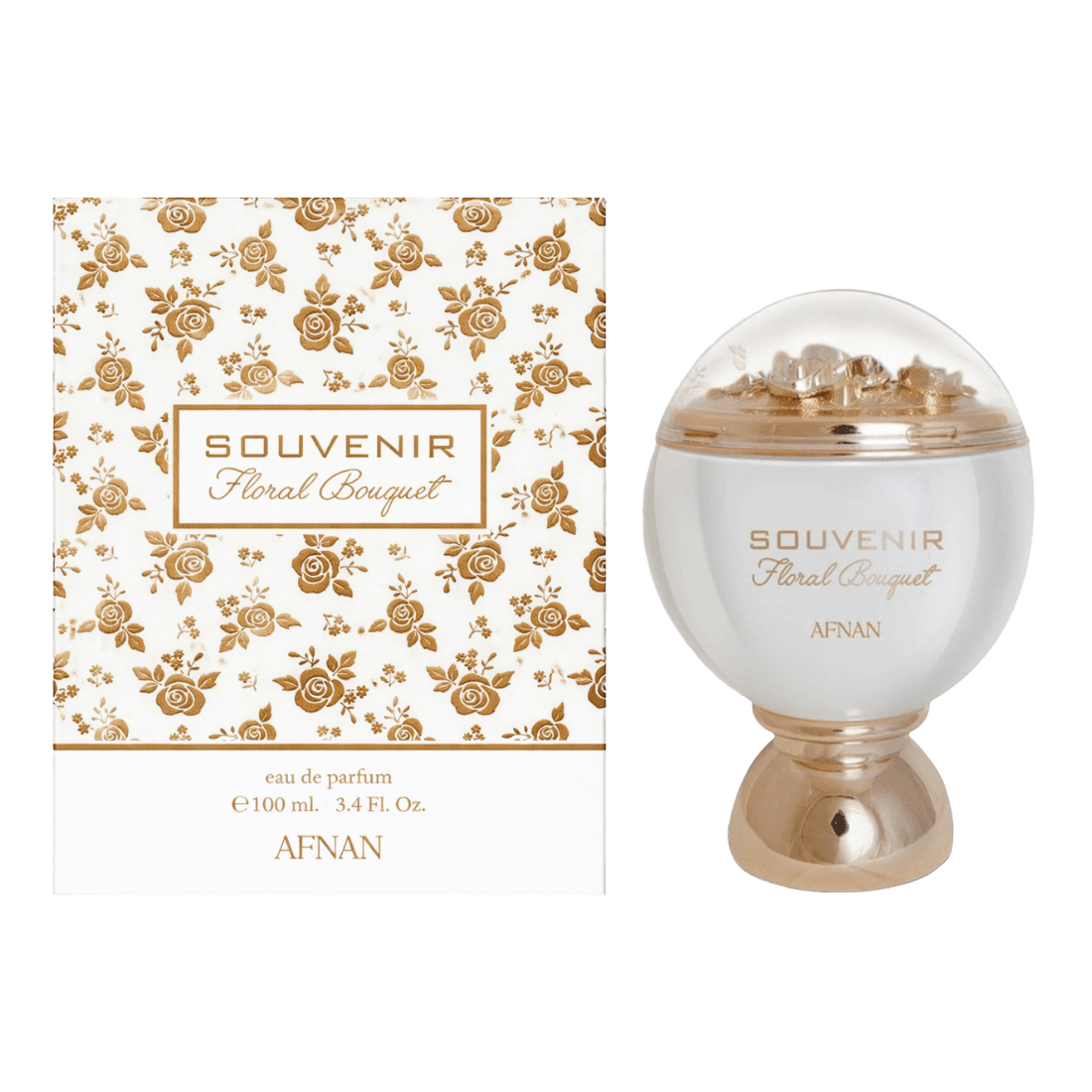 Afnan Souvenir Floral Bouquet blumiger Damenduft mit Rose und Pfingstrose