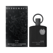 Afnan Supremacy Noir holziger Herrenduft mit Leder, Kiefer und Patchouli