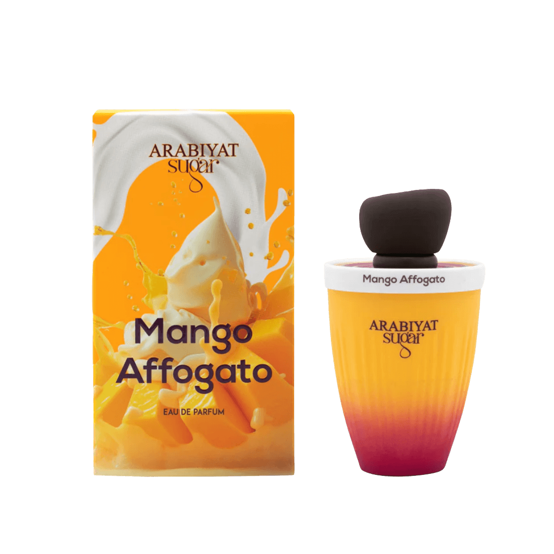Arabiyat Sugar Mango Affogato tropischer Gourmand mit warmer Dessertbasis