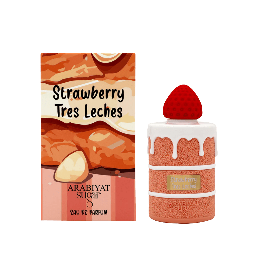 Arabiyat Sugar Strawberry Tres Leches fruchtiger Gourmand mit cremiger Kuchennote