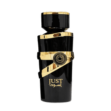 Fragrance World Just Aswad mit dunkler Würze, Amber und Holz