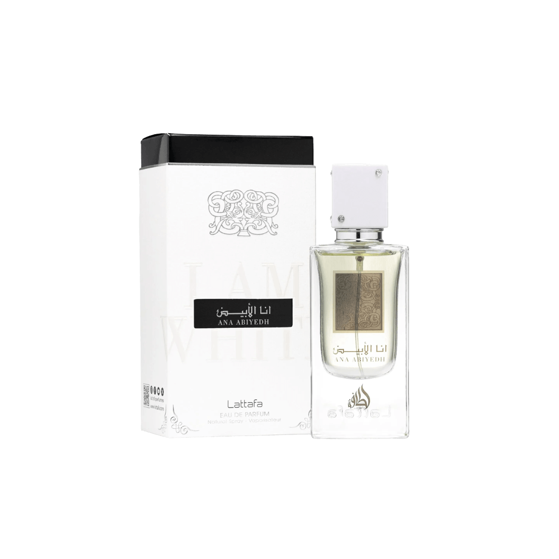 Lattafa Ana Abiyedh arabisches Parfum mit Amber, Holz und weicher Süße