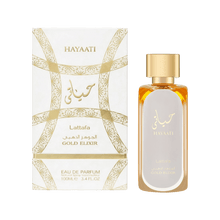 Lattafa Hayaati Gold Elixir fruchtig-würziger Duft mit Leder, Pfirsich und Safran