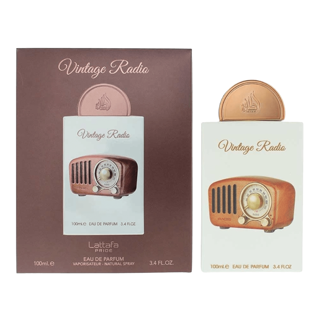 Lattafa Pride Vintage Radio aromatischer Unisex-Duft mit Pflaume und Sandelholz