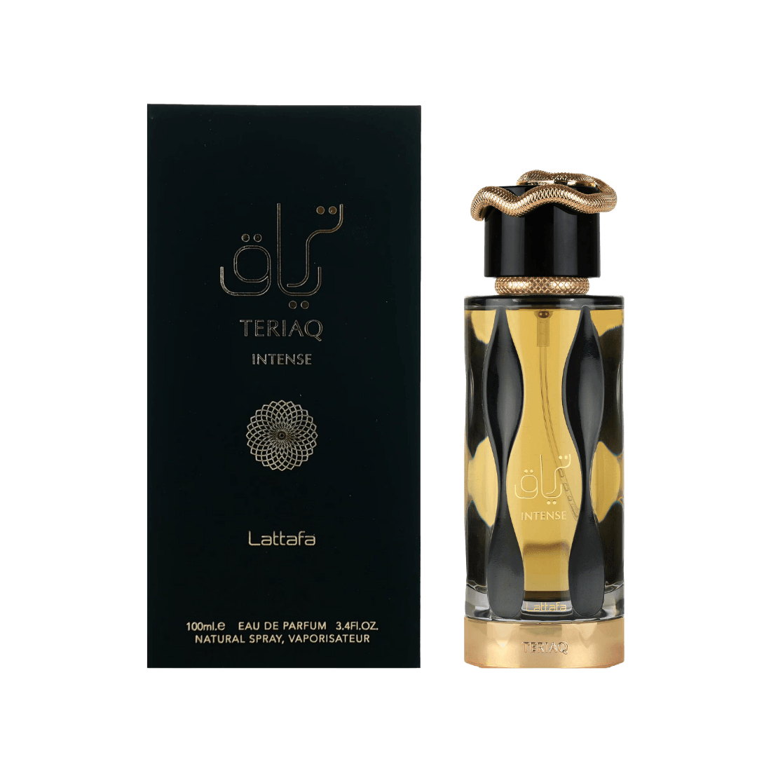 Lattafa Teriaq Intense orientalischer Duft mit Leder, Amber und Vanille