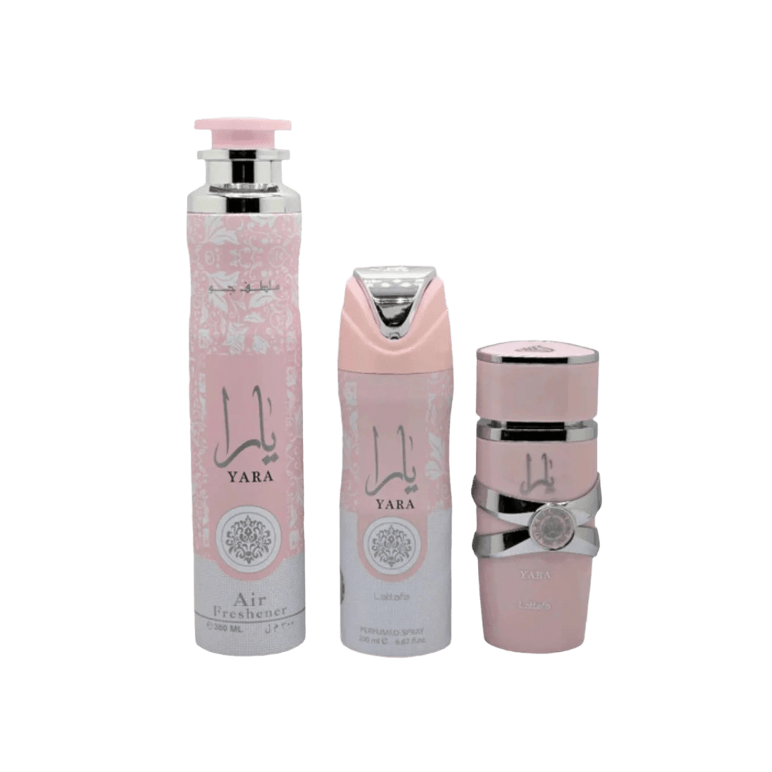 Lattafa Yara 3-Piece Gift Set mit cremigen Yara-Düften