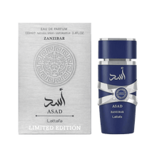 Lattafa Asad Zanzibar Limited Edition würzig-frisch mit Cashmeran, Zimt und Seife