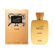 Rasasi Hawas Elixir intensiver Herrenduft mit Amber, Holz und Moschus