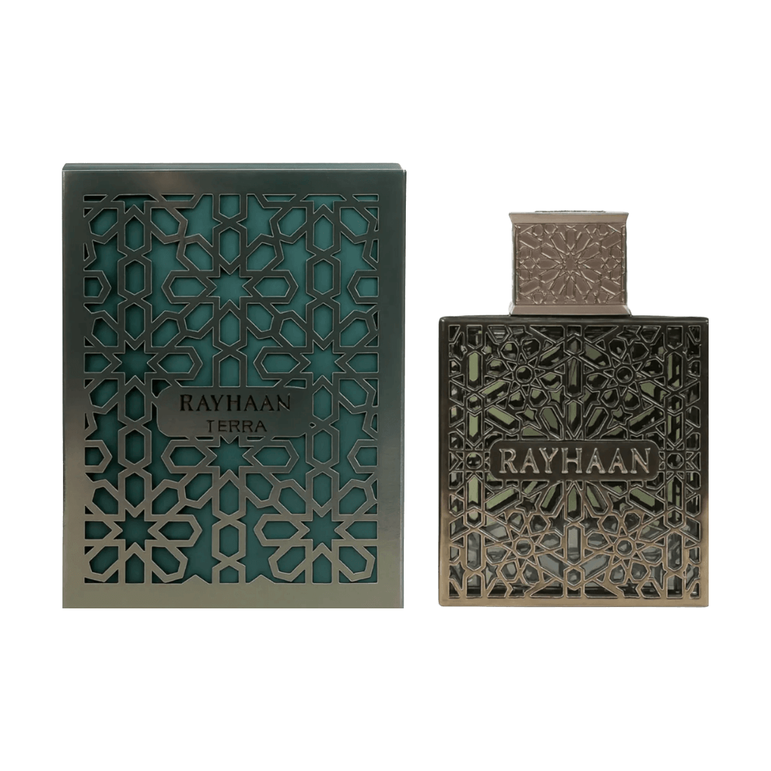 Rayhaan Terra orientalisch-würziger Herrenduft mit Safran, Rose und Patchouli